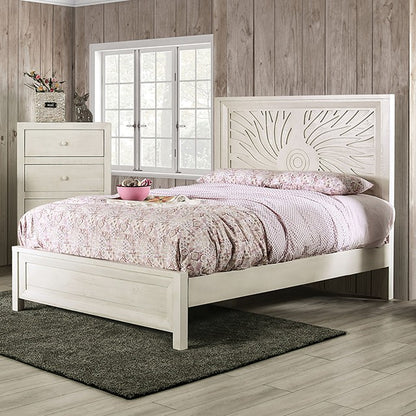 Geneva Ivory Contemporary Bed