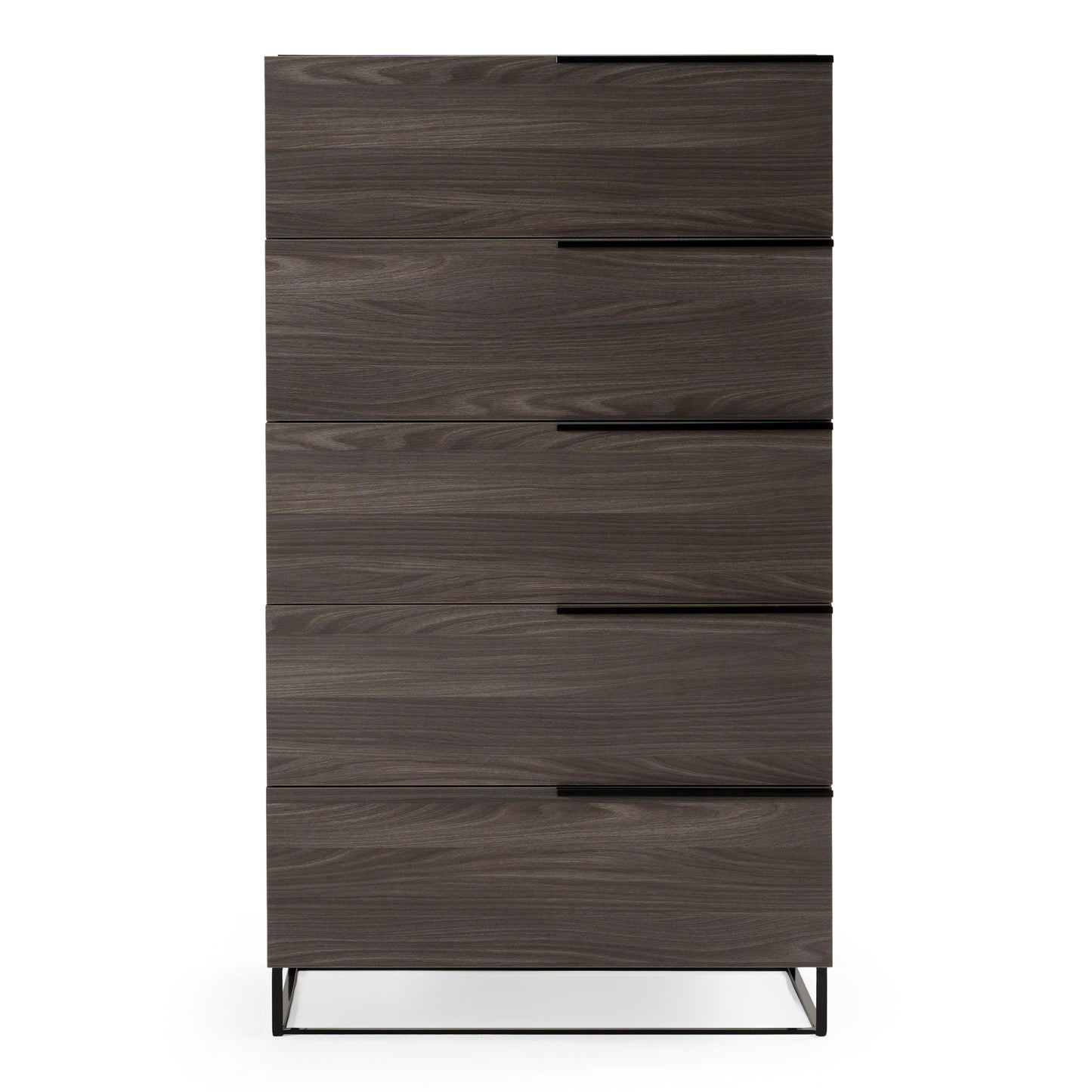 Enzo Italian Grey Oak Five Drawers Chest