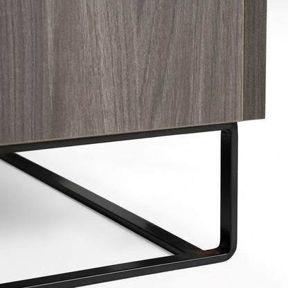 Enzo Italian Grey Oak Five Drawers Chest
