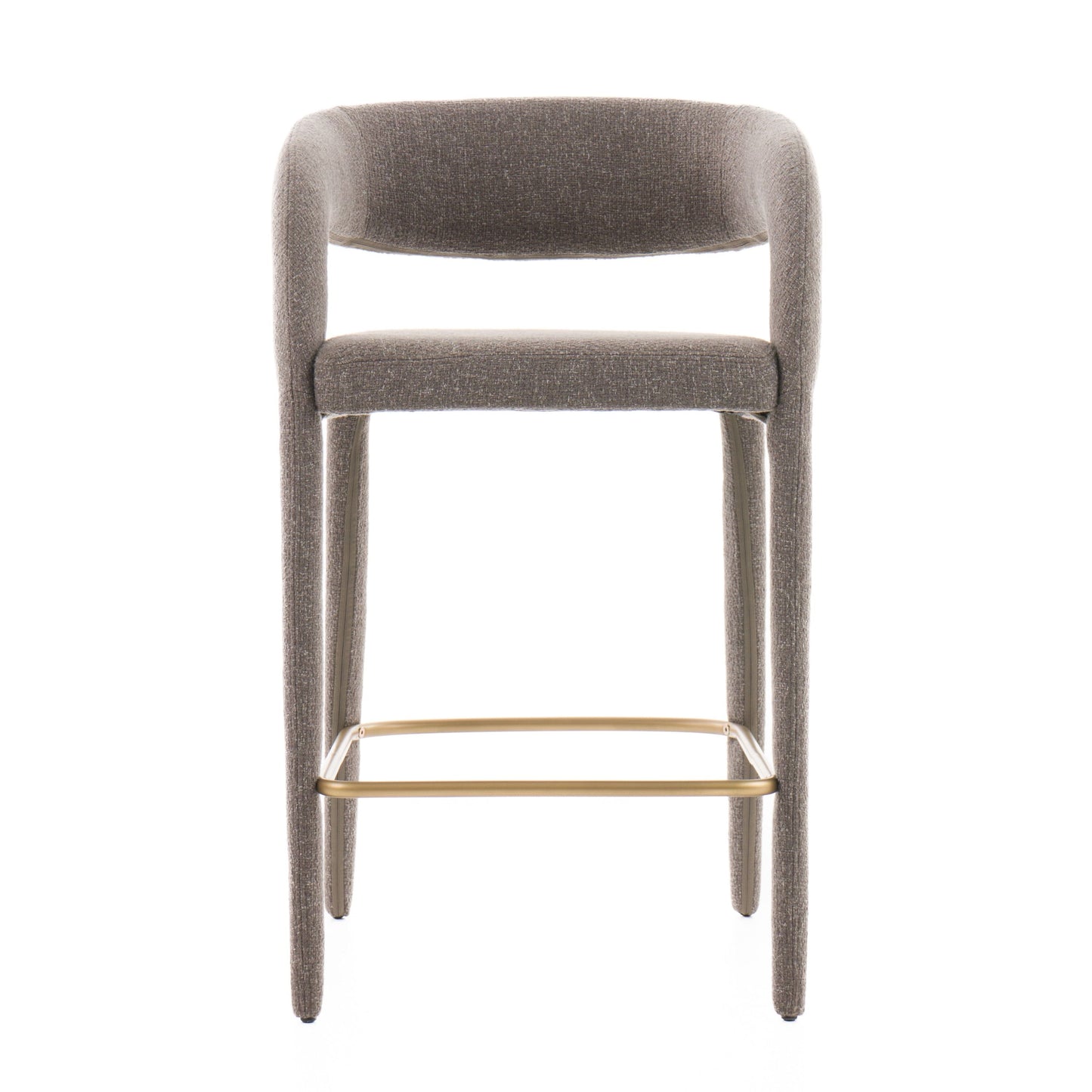 Modrest Faerron - Modern Grey Fabric Counter Chair