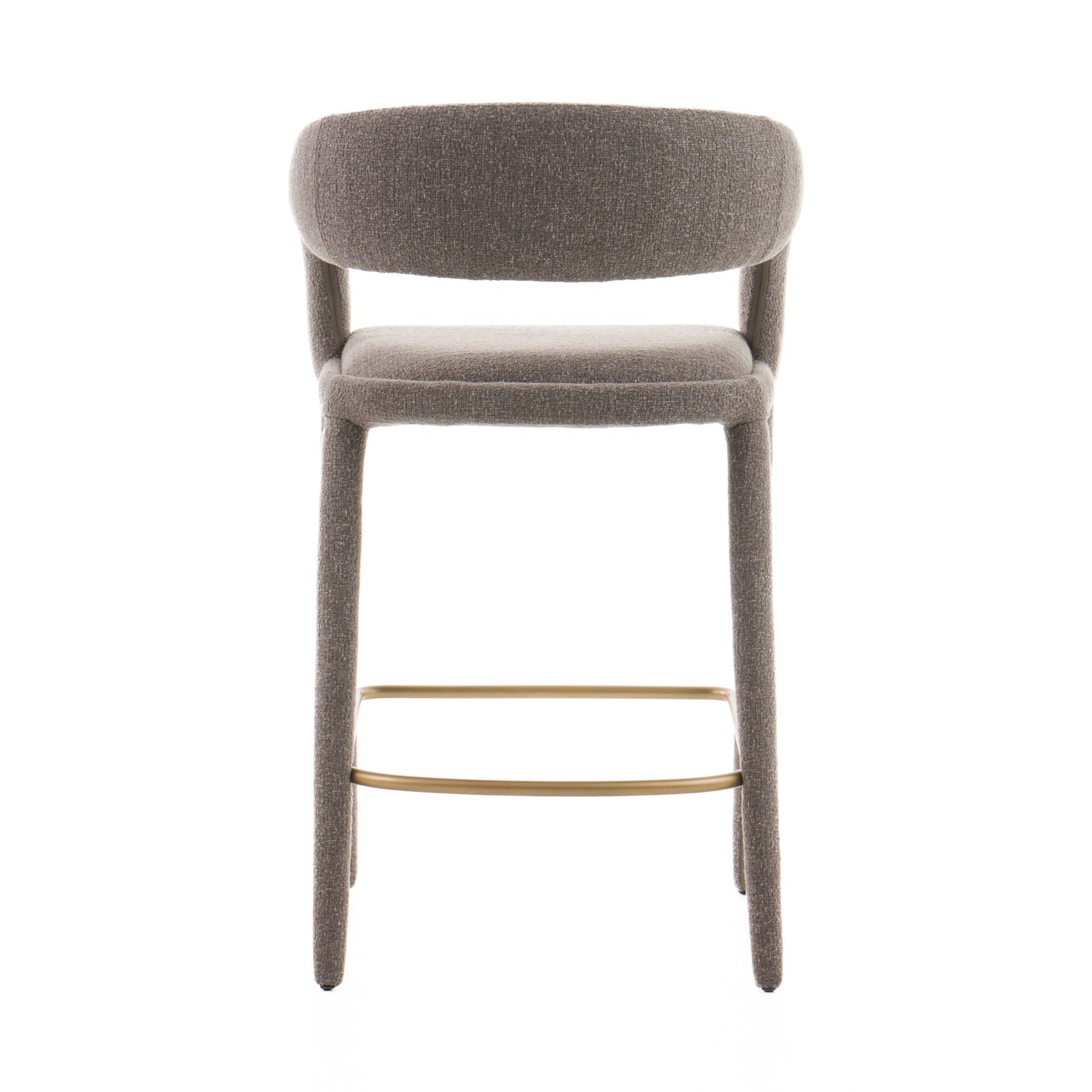 Modrest Faerron - Modern Grey Fabric Counter Chair