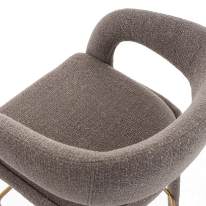 Modrest Faerron - Modern Grey Fabric Counter Chair