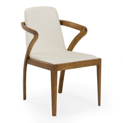 Falcon Walnut and Cream Dining Chair