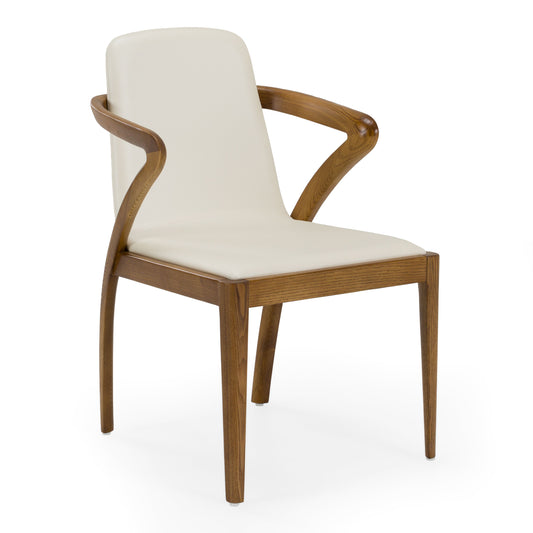 Falcon Walnut and Cream Dining Chair