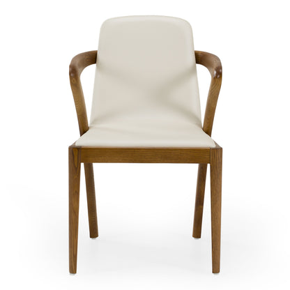 Falcon Walnut and Cream Dining Chair
