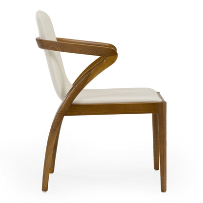 Falcon Walnut and Cream Dining Chair