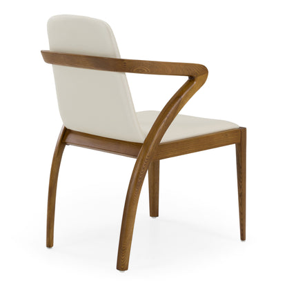 Falcon Walnut and Cream Dining Chair