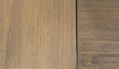 Fantasia Contemporary Walnut & Grey Bed with Two Nightstands