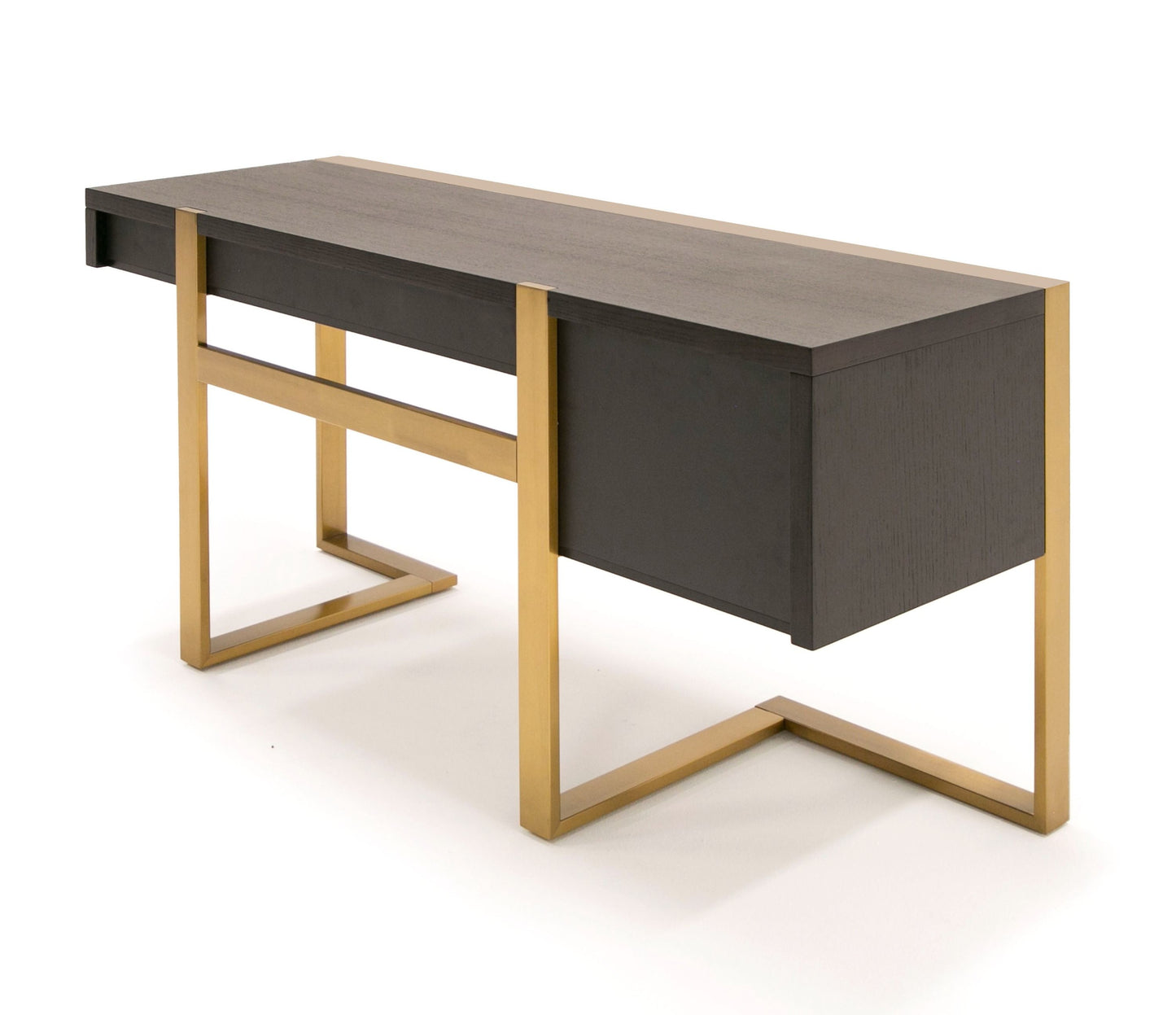 Modrest - Modern Fauna Wenge and Brass Desk