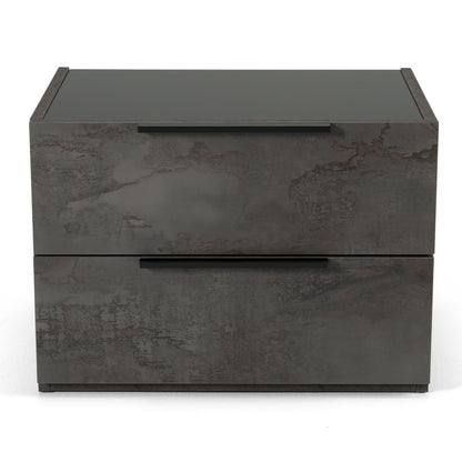Nova Domus Ferrara - Modern Volcano Oxide Grey Nightstand
