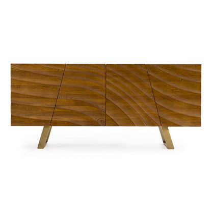 Finley Walnut and Gold Rectangular buffet