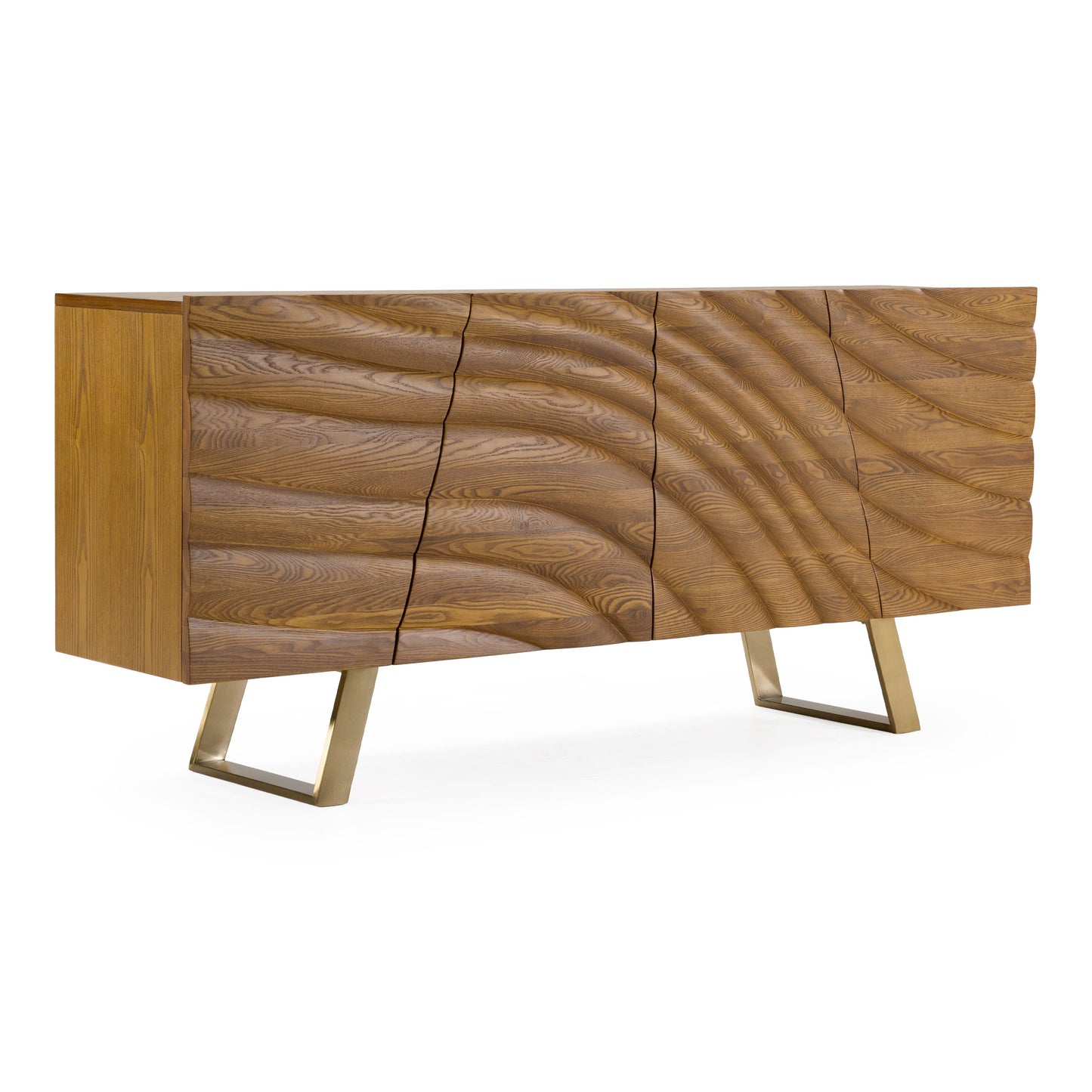 Finley Walnut and Gold Rectangular buffet