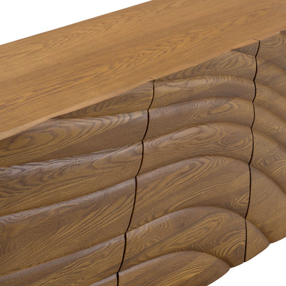 Finley Walnut and Gold Rectangular buffet