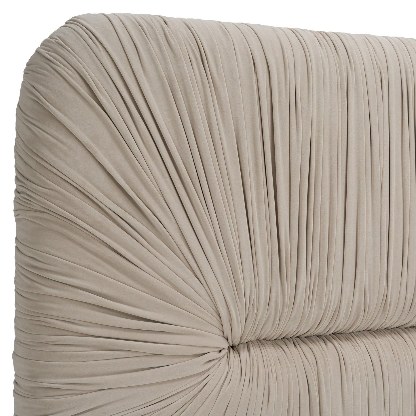 Modrest Florence - Modern Beige Velvet + Gold Bed