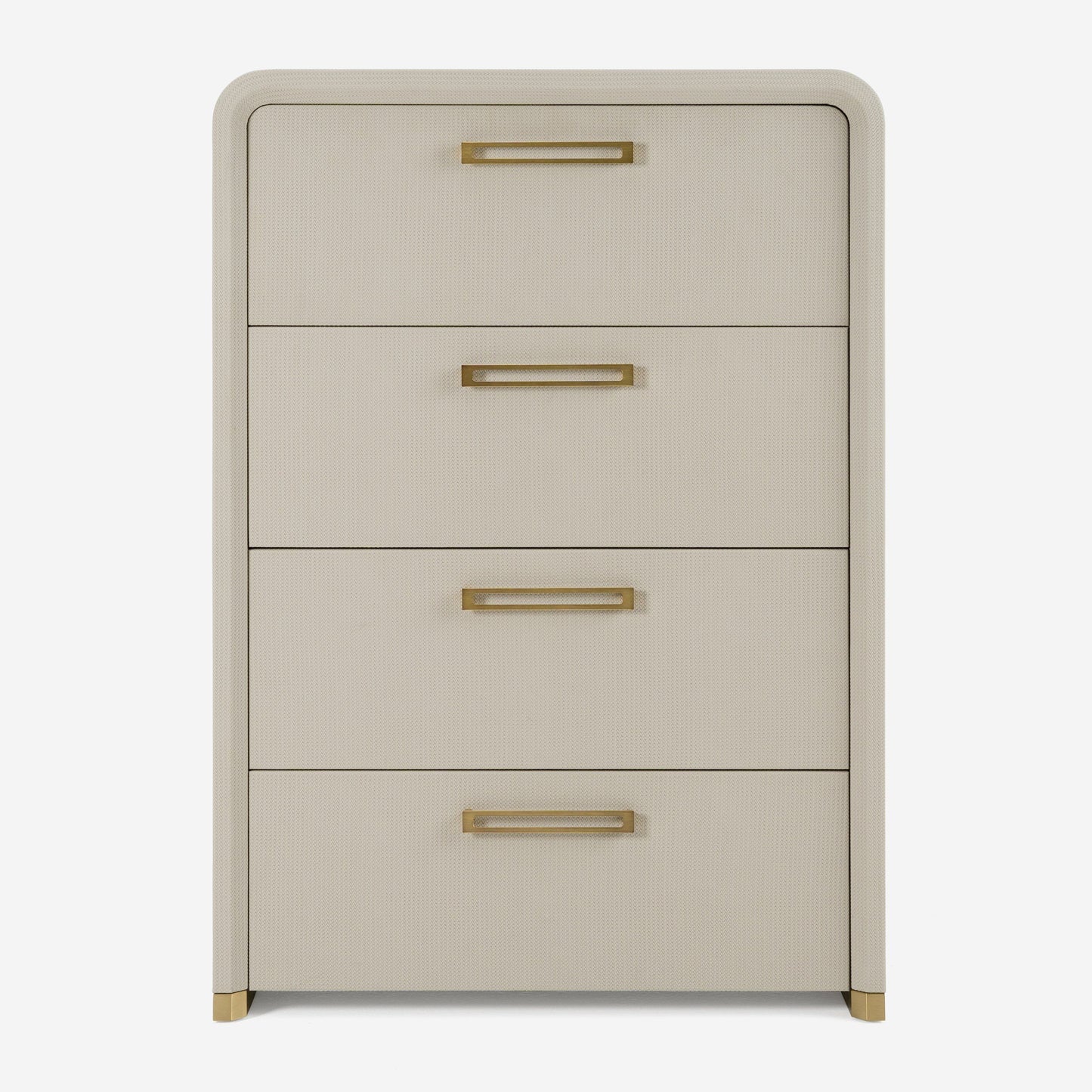 Modrest Florence - Modern Beige Shagreen + Gold Chest