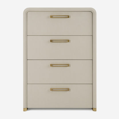 Modrest Florence - Modern Beige Shagreen + Gold Chest