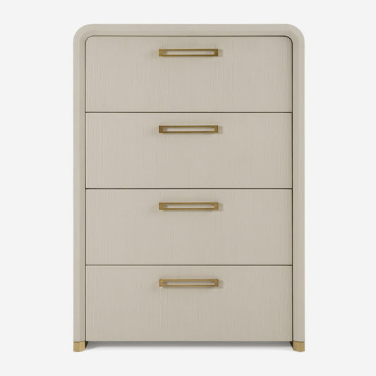 Modrest Florence - Modern Beige Shagreen + Gold Chest