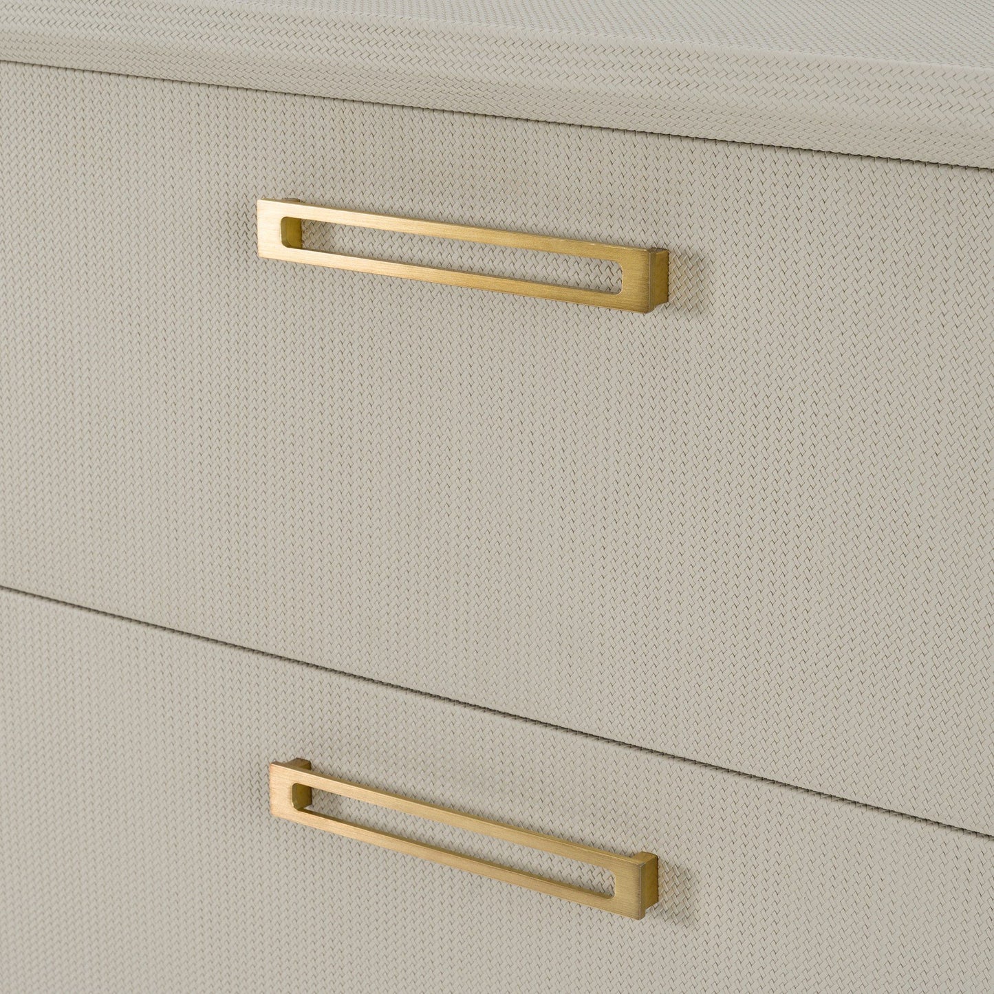 Modrest Florence - Modern Beige Shagreen + Gold Chest