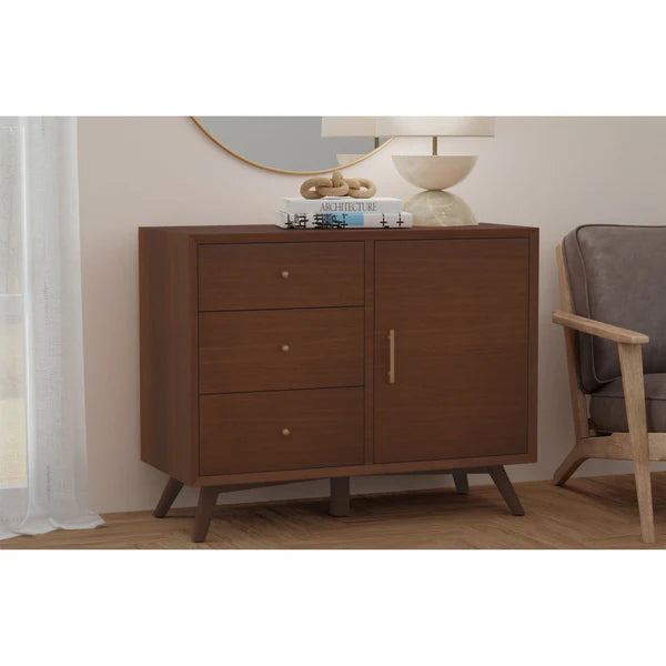 Flynn Walnut Accent Cabinet - Elegant Design with Rich Walnut Finish