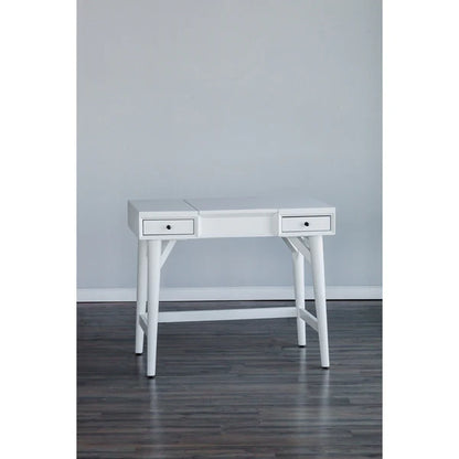 Flynn White Bedroom Vanity - Elegant Design with Sleek White Finish