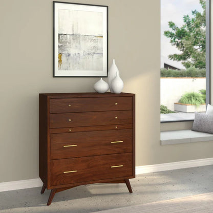 Flynn Walnut Chest - Elegant Design with Rich Walnut Finish