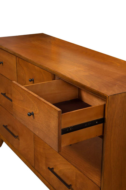 Flynn Acorn Dresser - Mid-Century Modern Design with Ample Storage