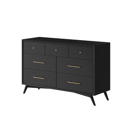 Flynn Black Dresser - Modern Elegance with Sleek Black Finish