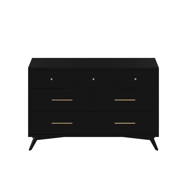 Flynn Black Dresser - Modern Elegance with Sleek Black Finish