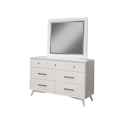 Flynn White Dresser - Modern Elegance with Ample Storage