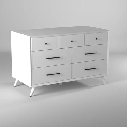 Flynn White Dresser - Modern Elegance with Ample Storage