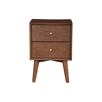 Flynn Walnut Nightstand - Modern Design with Rich Walnut Finish