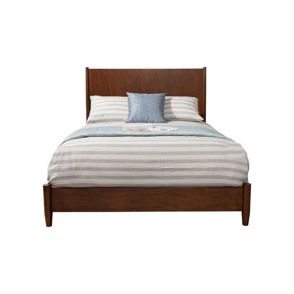 Flynn Walnut Panel Bed - Elegant Design with Rich Walnut Finish