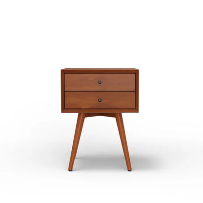 Flynn Acorn Small Nightstand - Modern Design with Warm Acorn Finish