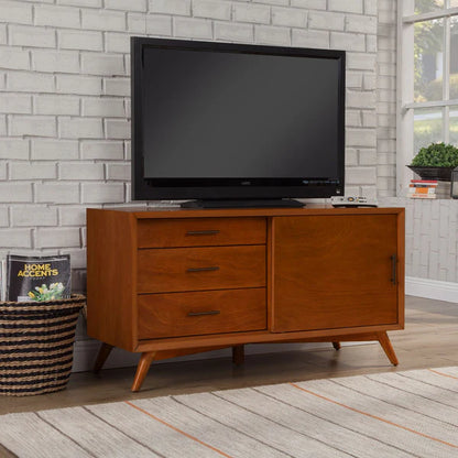 Flynn Acorn Small TV Console – Stylish Design with a Warm Acorn Finish and Compact Storage