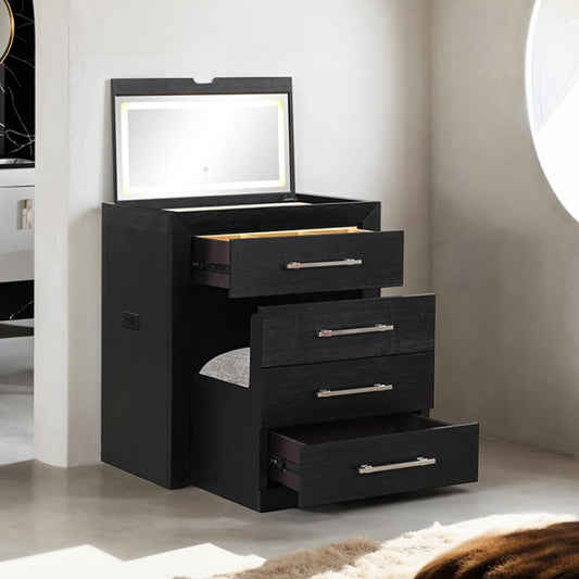 Ashbourne Bedside Vanity Set with Stool - Elegant & Modern Bedroom Furniture Set