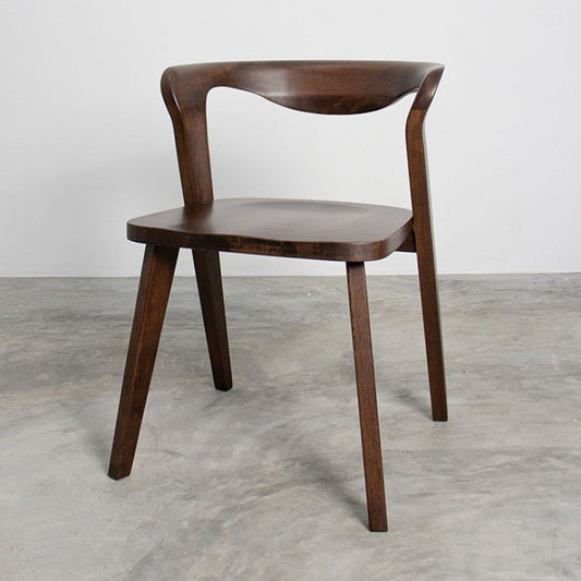 Romont Set of 2 Side Chairs – Mid-Century Modern Design in Rich Walnut