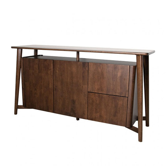 Sargans Rich Walnut 2‑Door Sideboard with 3D Profile Edge