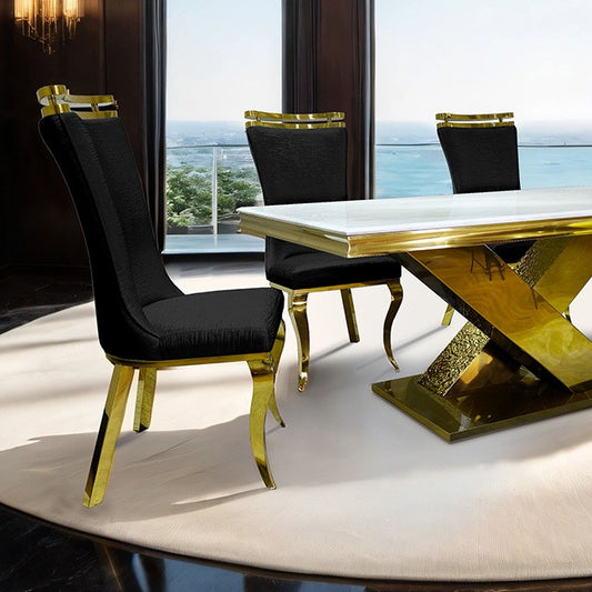 Palazzo Glam Gold Dining Table