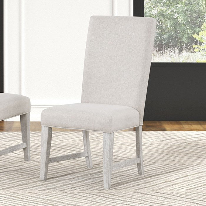 Argenthart Dining Chair (2/CTN) - Transitional Light Gray