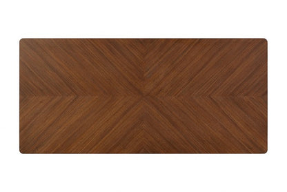 Hepburne Walnut Dining Table with Solid Wood Legs