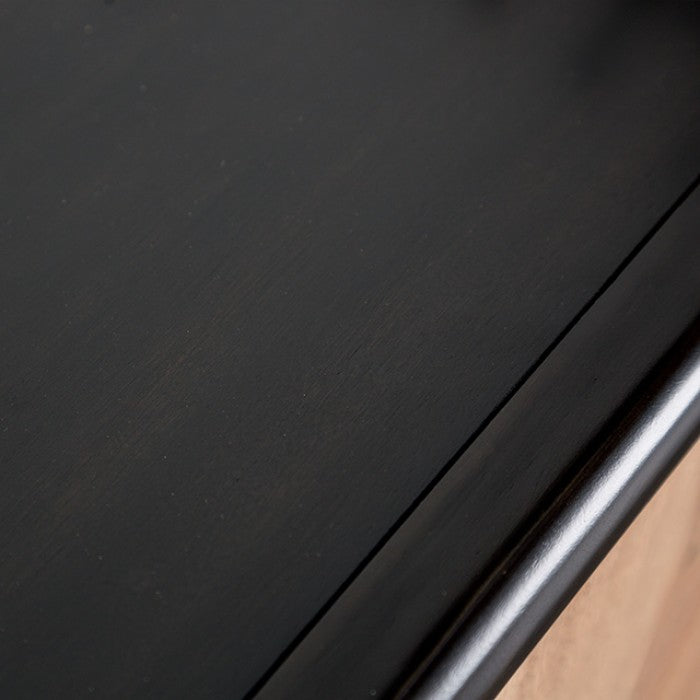 Lakeside Black Natural Storage Cabinet with Euro‑Style Hinges