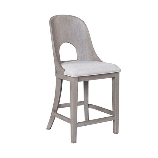 Sterling West Modern Counter Height Chair (Set of 2) - White Oak - Stylish & Durable Chairs with a Timeless White Oak Finish