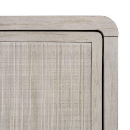 Belize Modern Gray Fog Wood 4 Door Cabinet