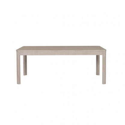 Belize Modern Gray Fog Wood Dining Table with Rounded Edges