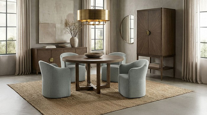 Clarksburg Mid‑Century Walnut Dining Set