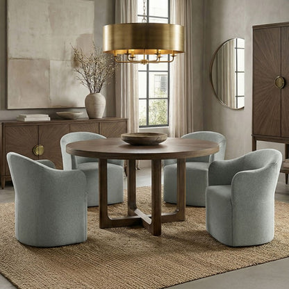 Clarksburg Mid‑Century Walnut Dining Set