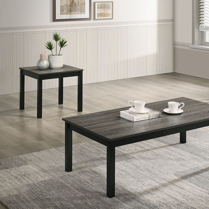 Findlay 3 Pc Contemporary Gray Table Set