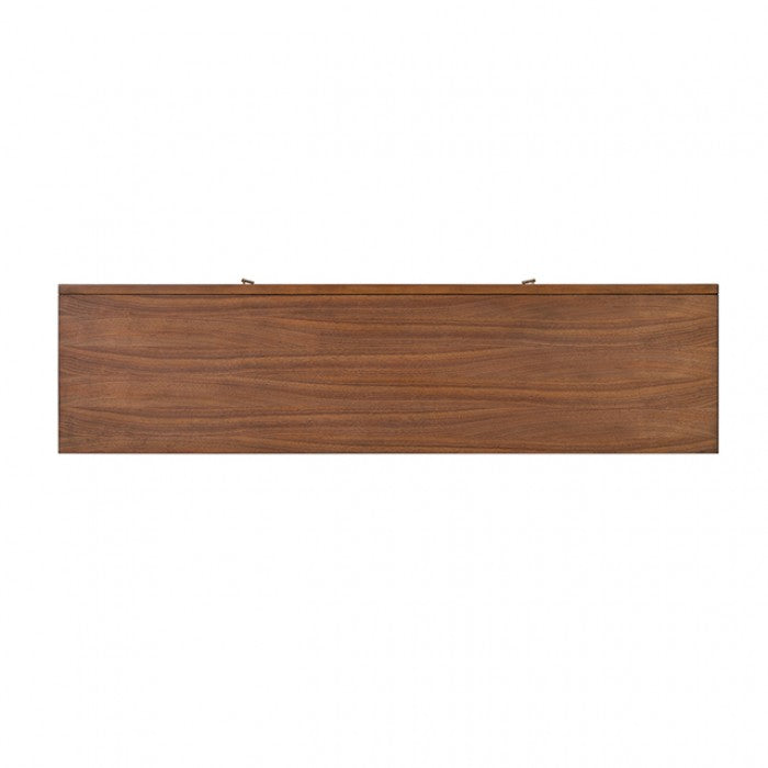 Hepburne Walnut 70" TV Stand with LED Pier Lighting