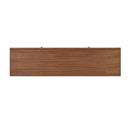 Hepburne Walnut 70" TV Stand with LED Pier Lighting