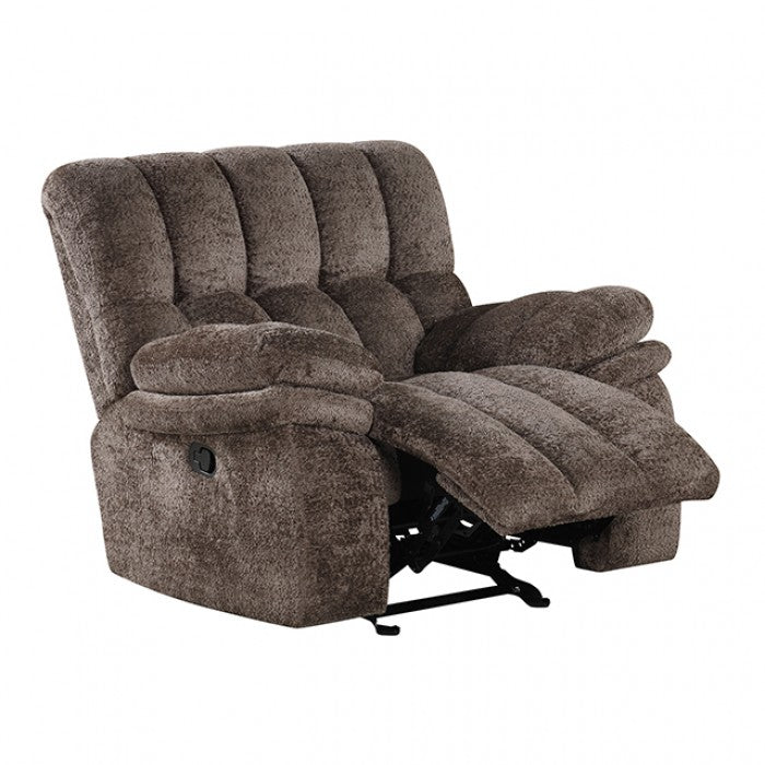 Hieronymus Dark Brown Glider Recliner Chair